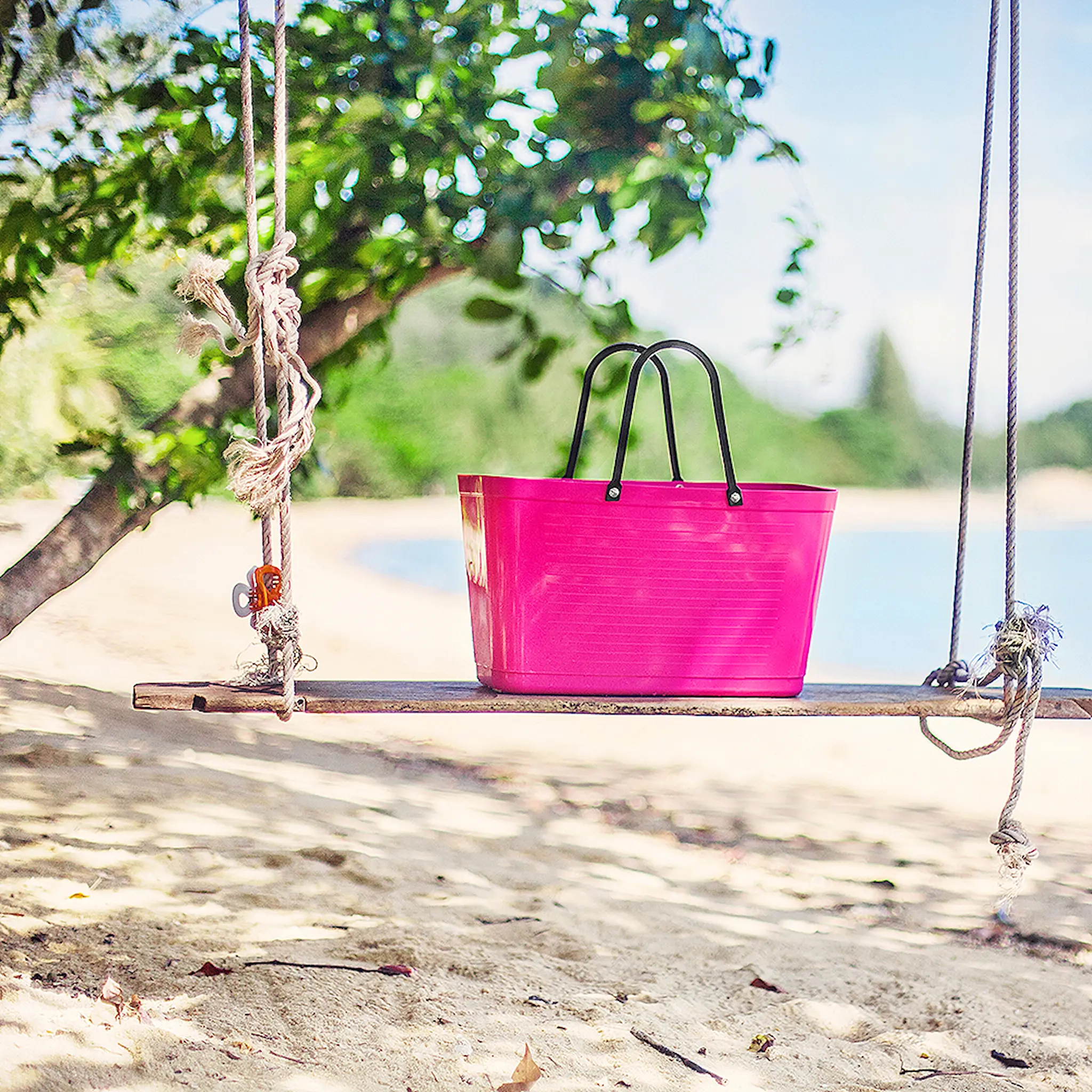 Hinza Muovinen Laukku Iso Cerise