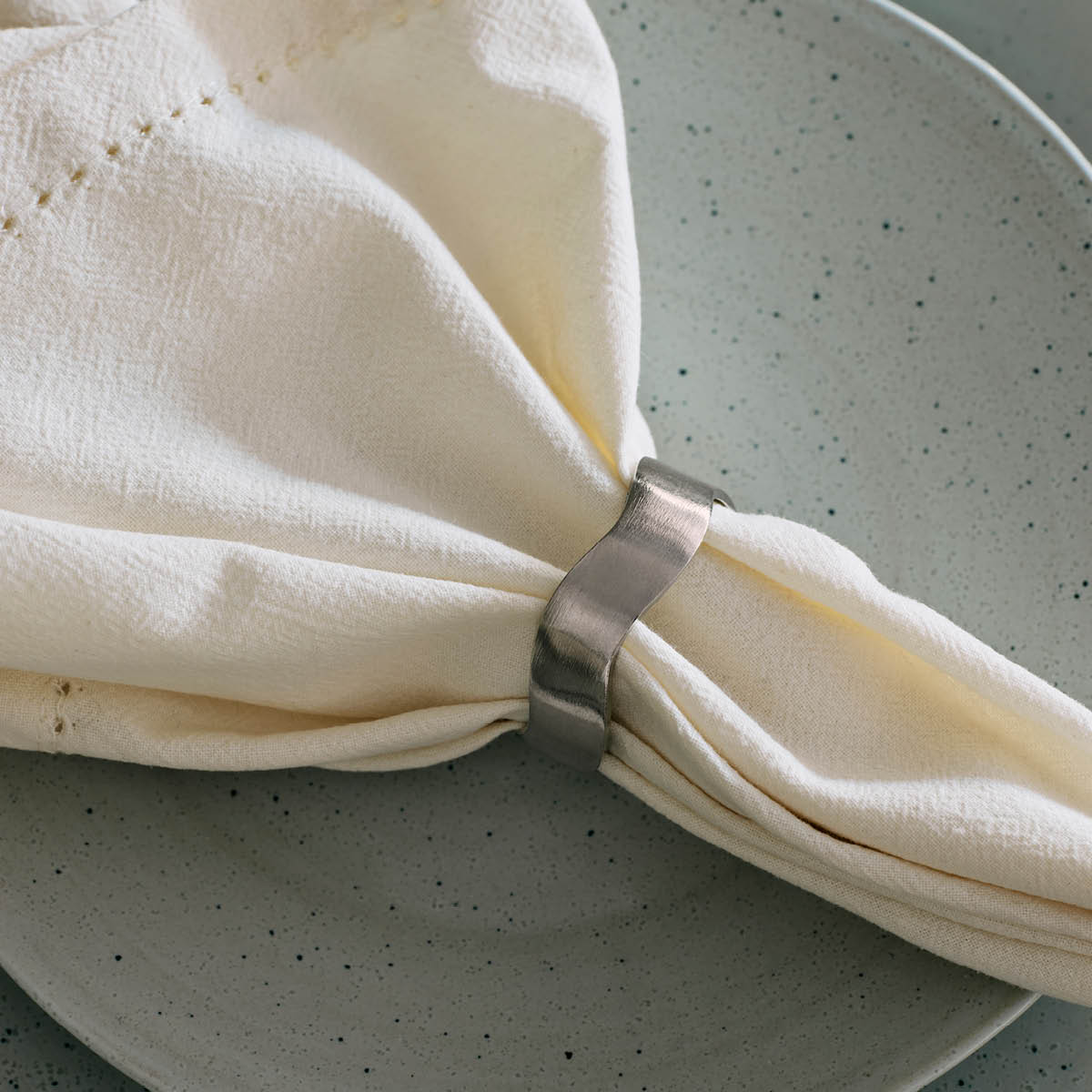 Broste Copenhagen Zina Lautasliinarengas 4,5x10,5 cm 6 kpl Hopea