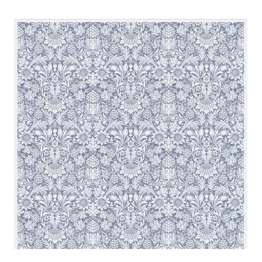 William Morris Sunflower duk 150x150 cm mørk blå