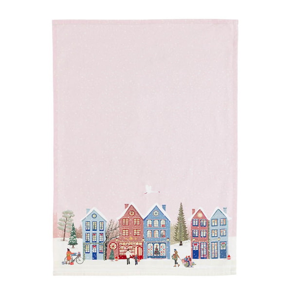 Vinter kökshandduk 70x50 cm crystal rose