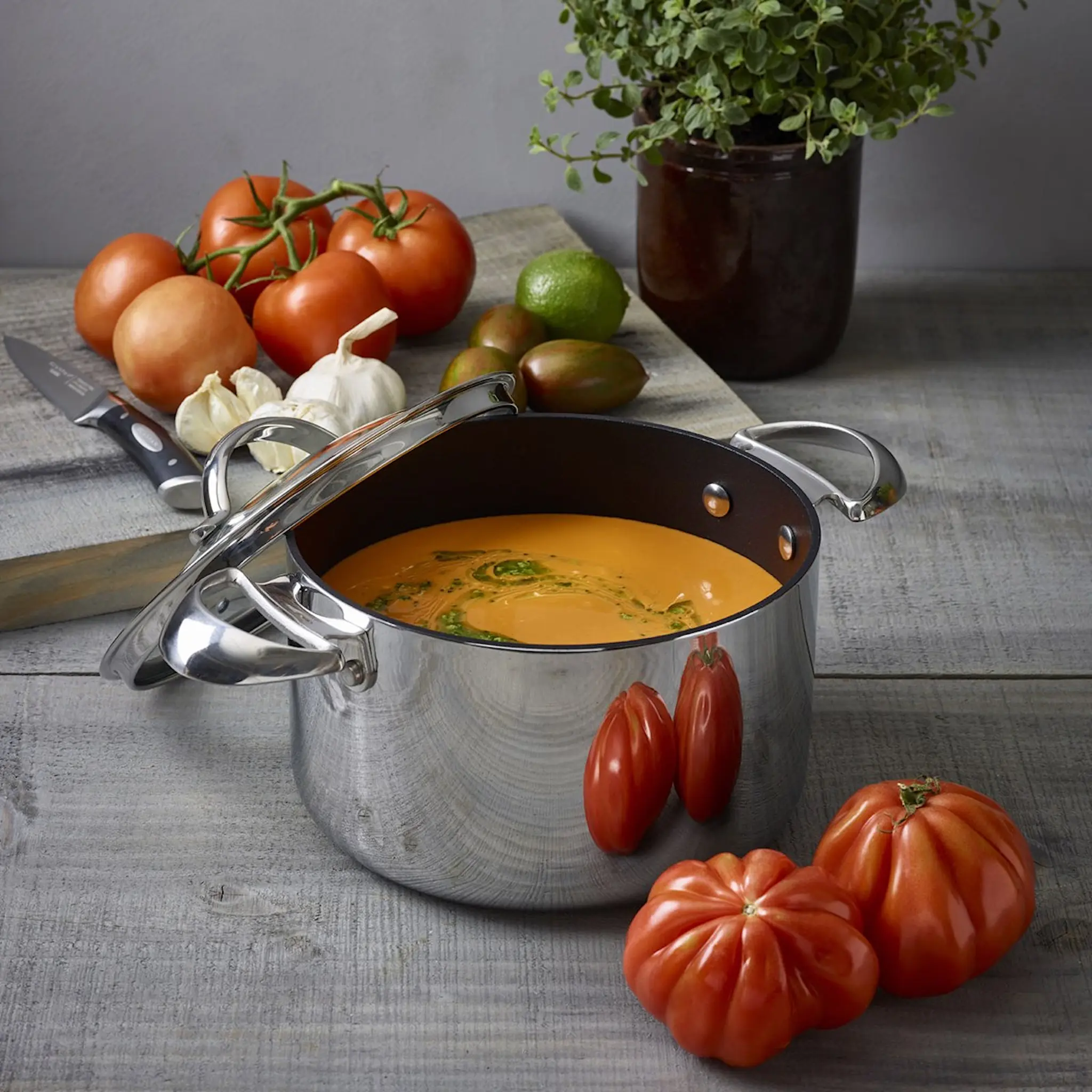 Scanpan HaptIQ Gryta med Lock 4,8 L Rostfri