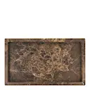 Able marmorfat 24x14 cm brun marmor