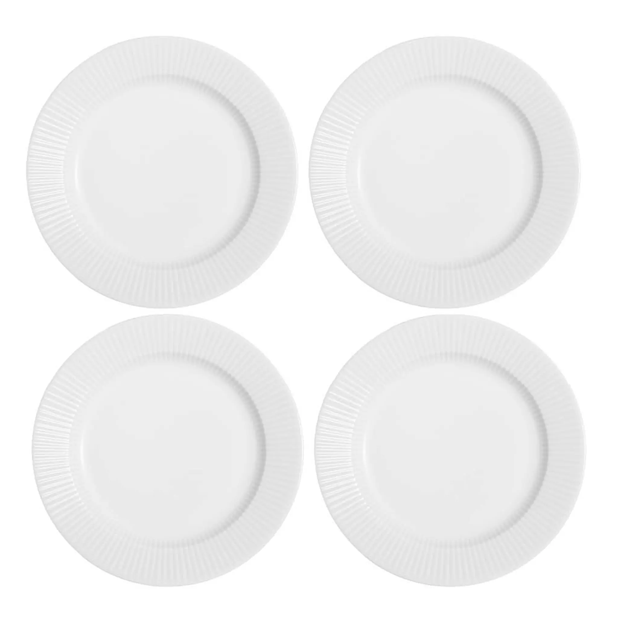 Eva Trio Legio Nova tallrik flat 25 cm 4-pack vit