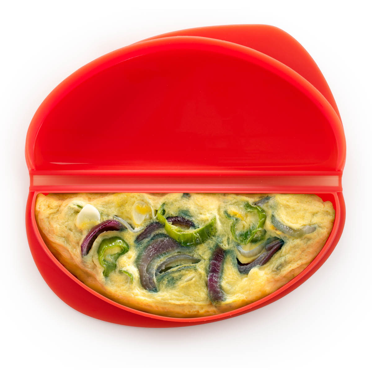 Lékué Omelettform för mikrovågsugn 23x12 cm röd