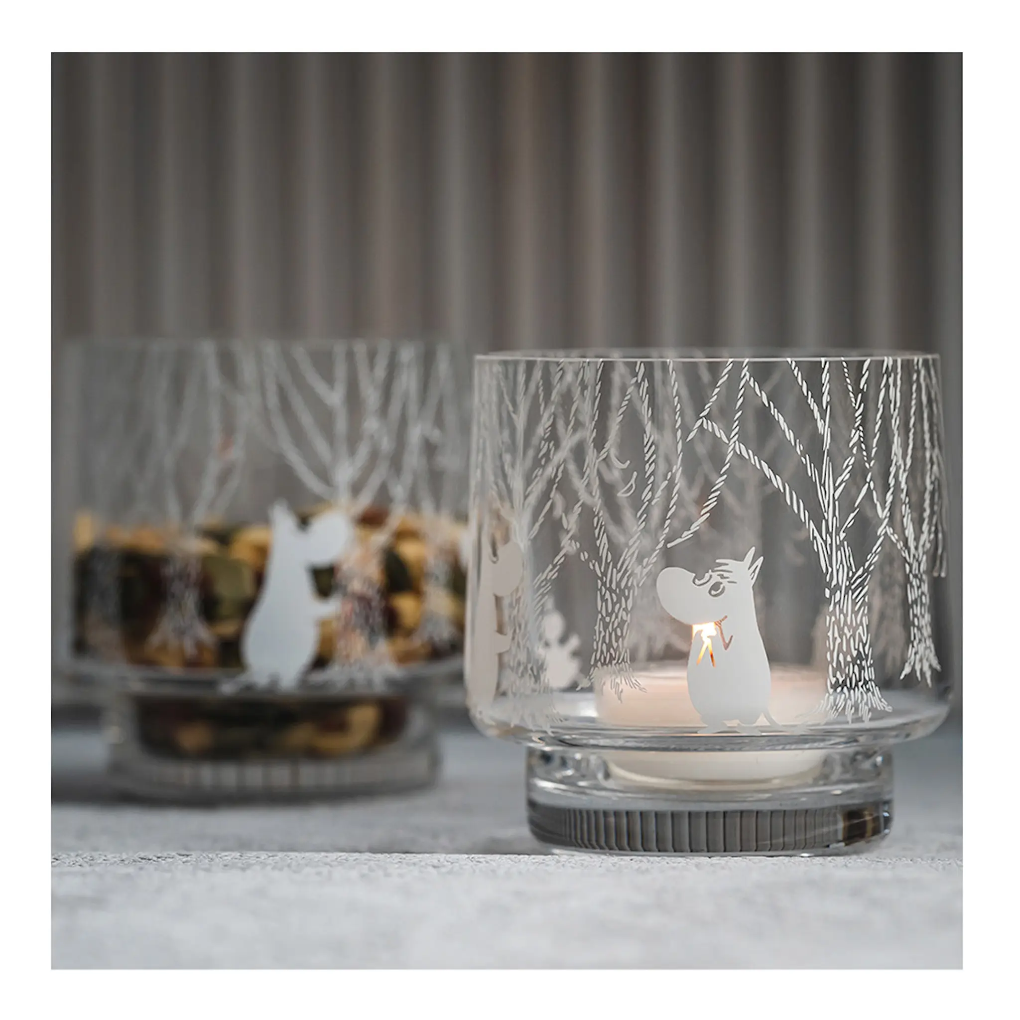 Muurla Muumi Kynttilälyhty Metsässä 9 cm