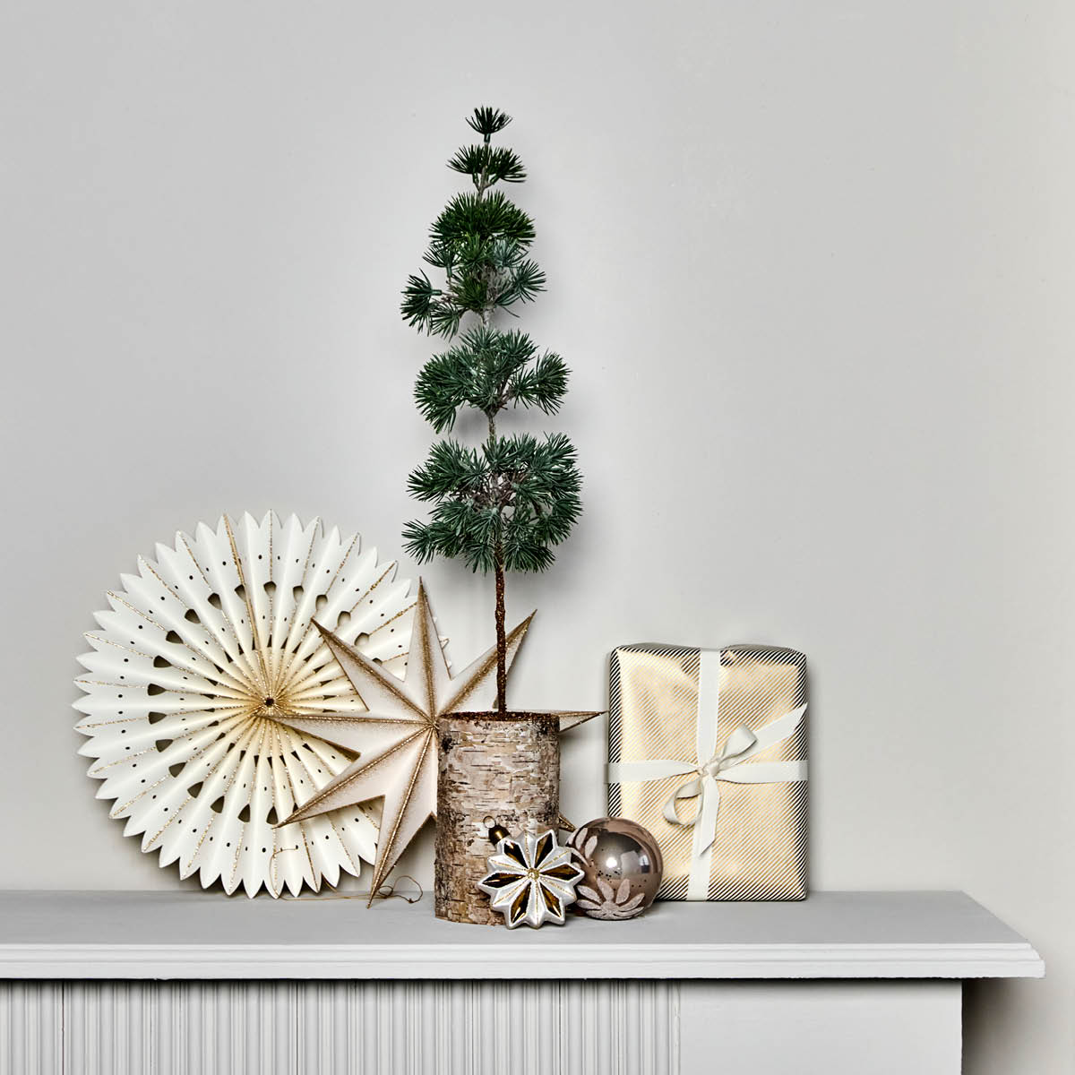 House Doctor Pine julgran 14 cm grön