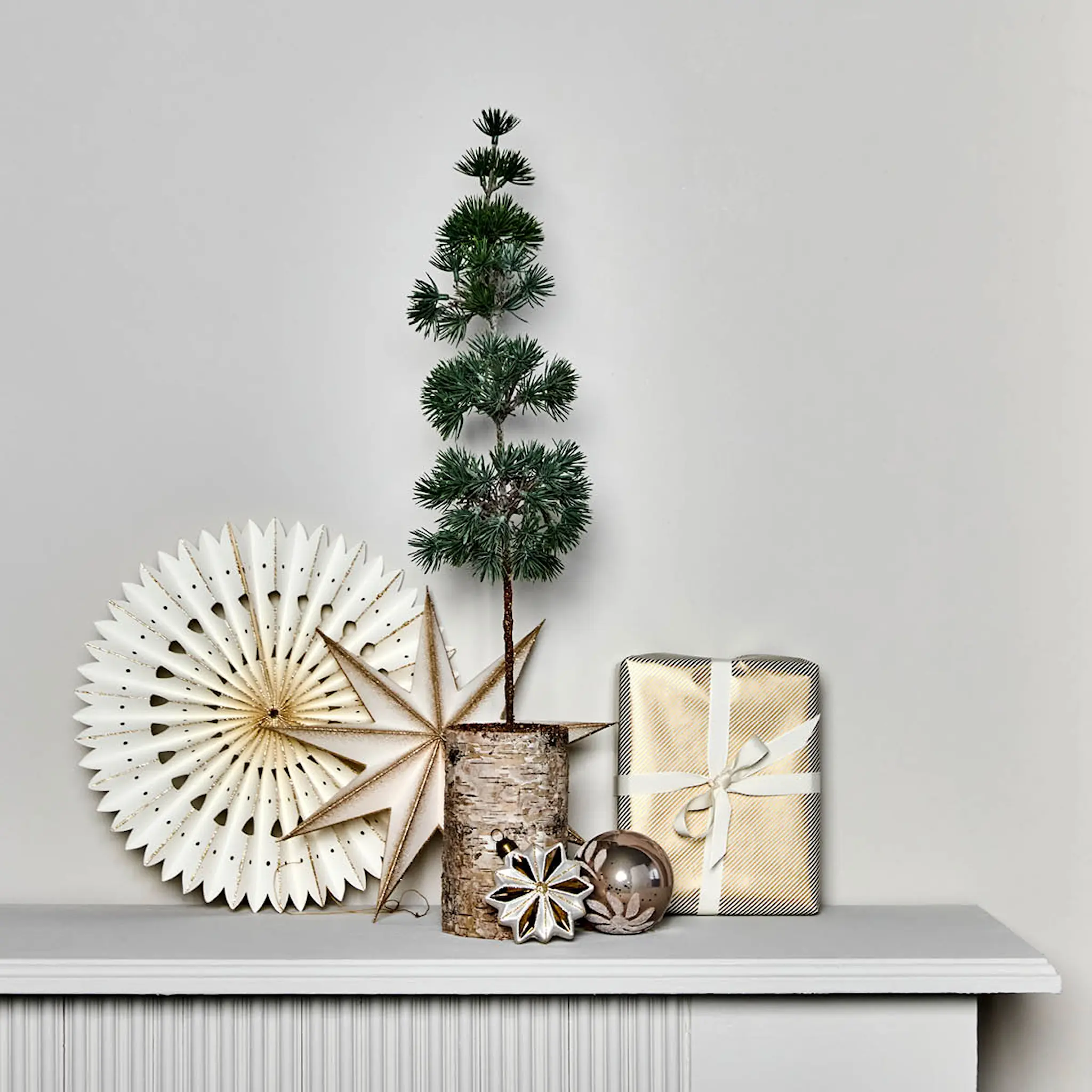 House Doctor Pine julgran 14 cm grön