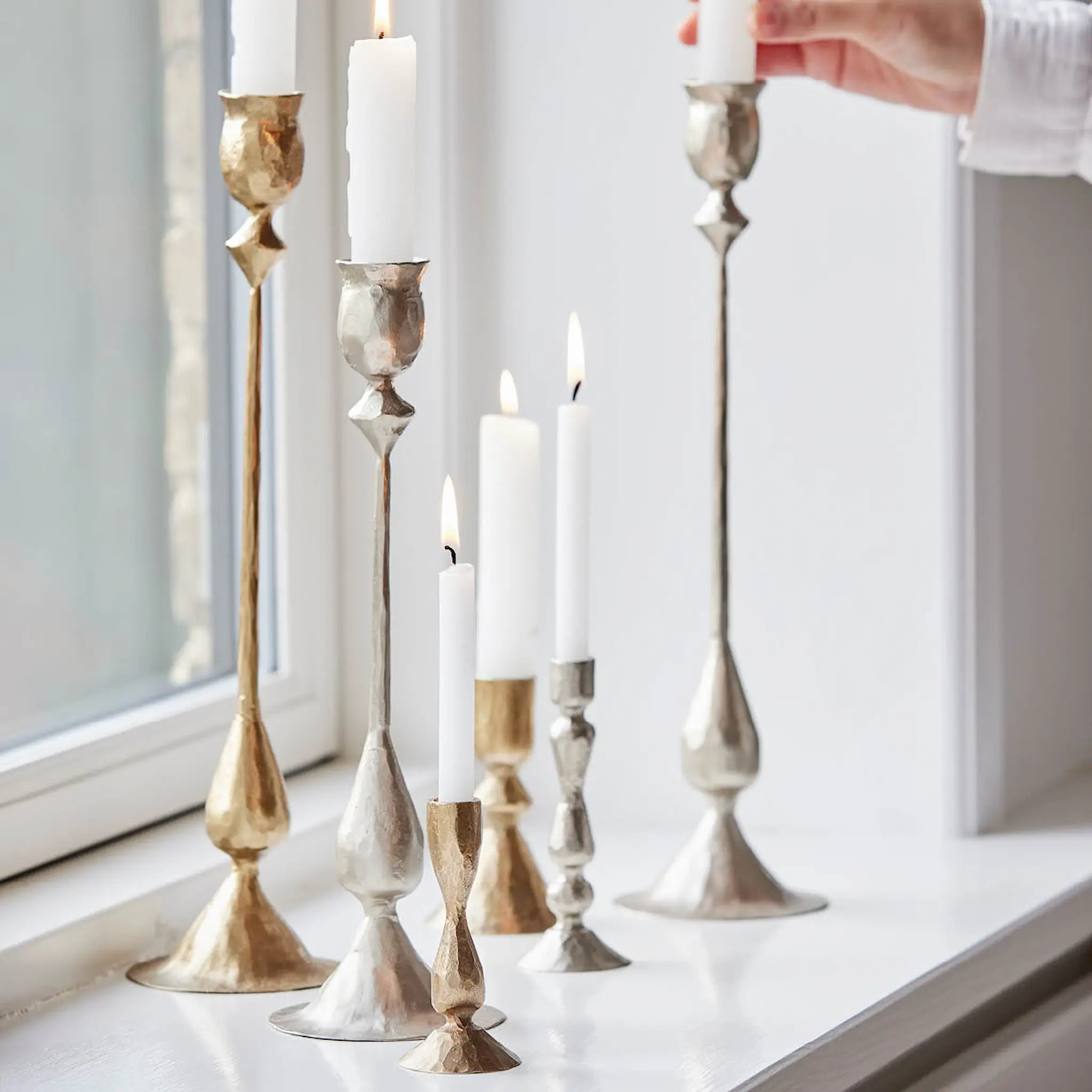 Lene Bjerre Ingrid ljusstake 33,5 cm silver