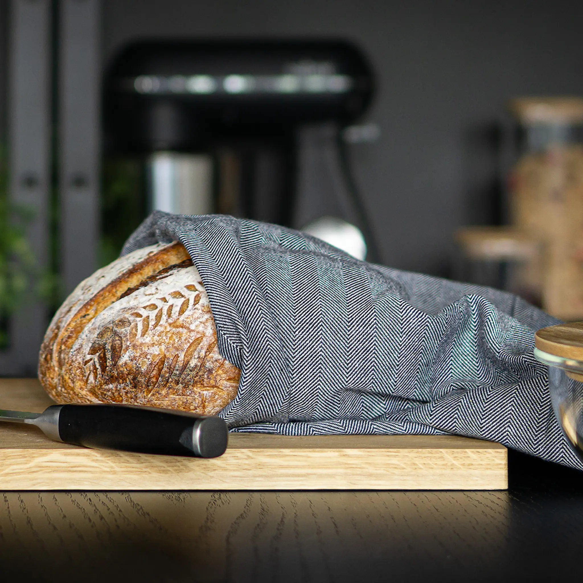 Sabor Home Keittiöpyyhe 50x70 cm 2 kpl Harmaa/Valkoinen