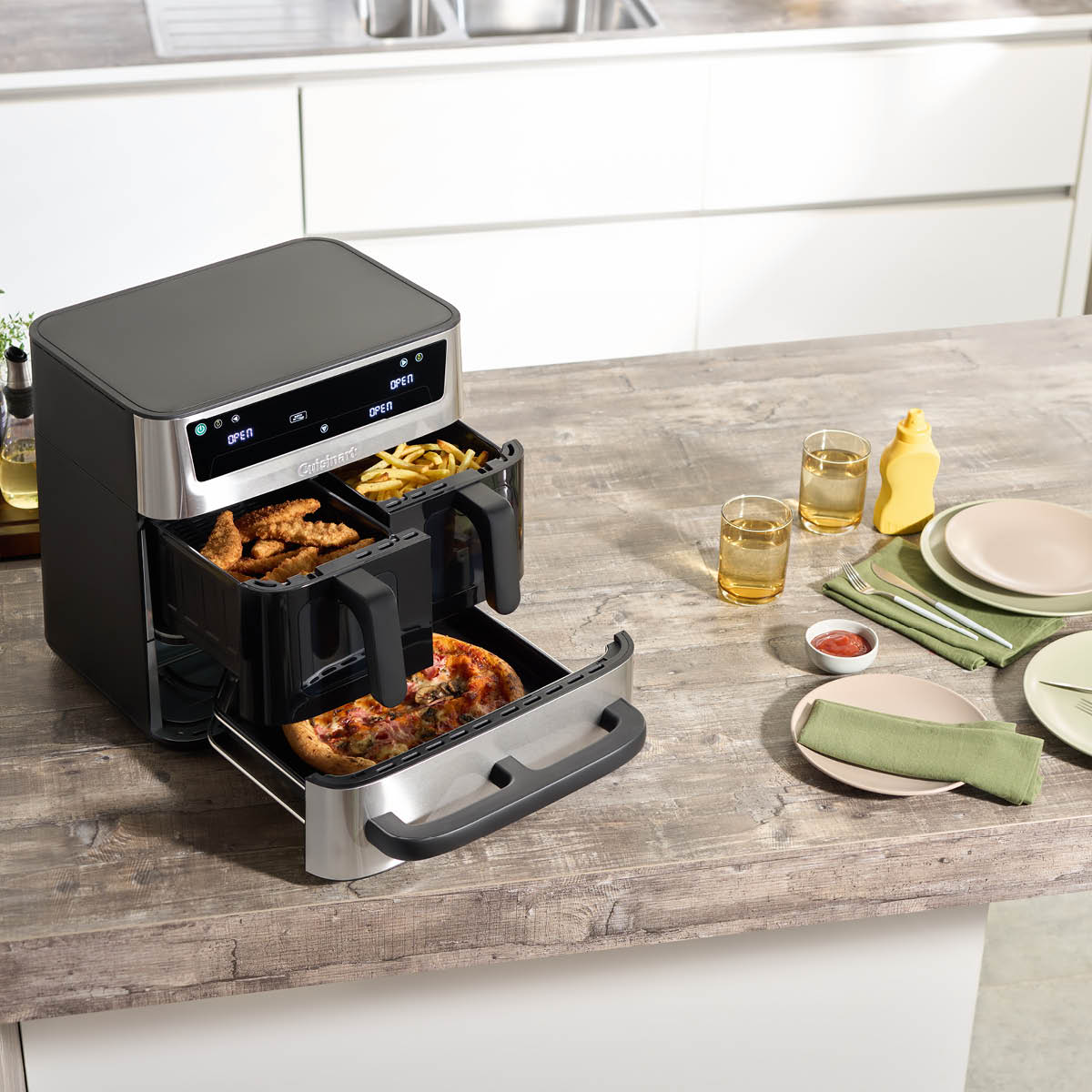 Cuisinart TriZone airfryer AFT13XSSE 13,2 L 2550W rostfri