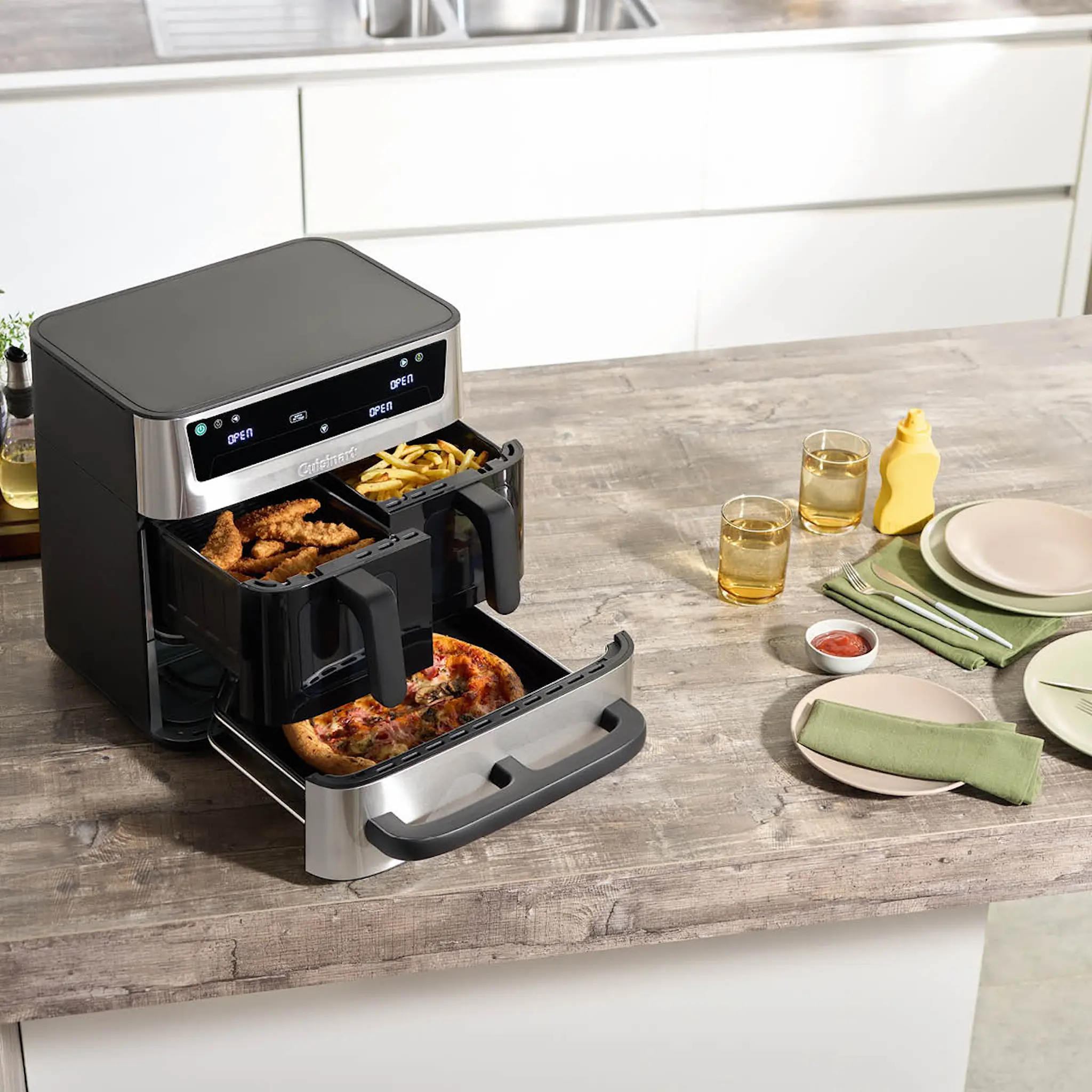 Cuisinart TriZone airfryer AFT13XSSE 13,2 L 2550W rostfri