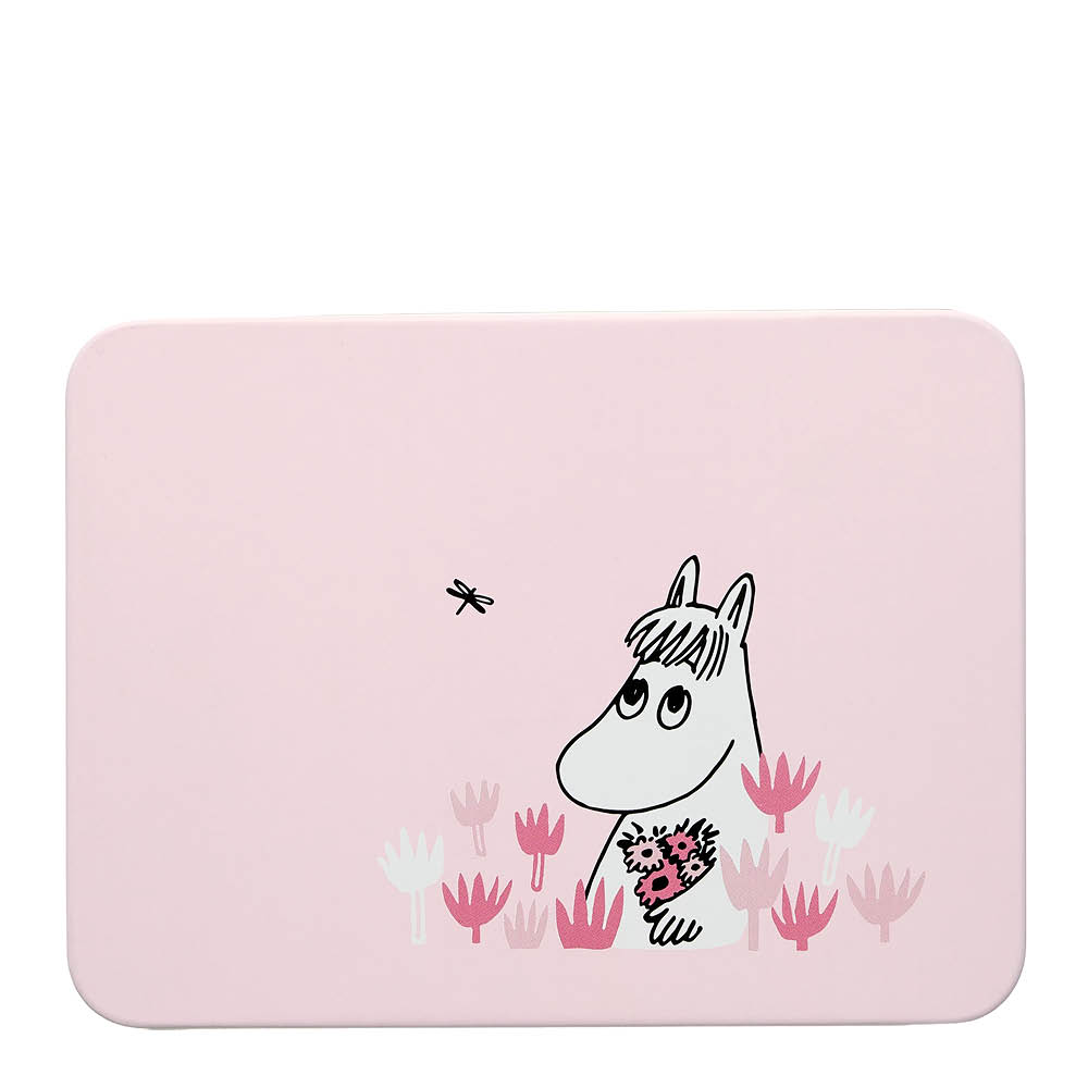 Muurla Muumi Peltipurkki 14,5x10,5 cm Vaaleanpunainen