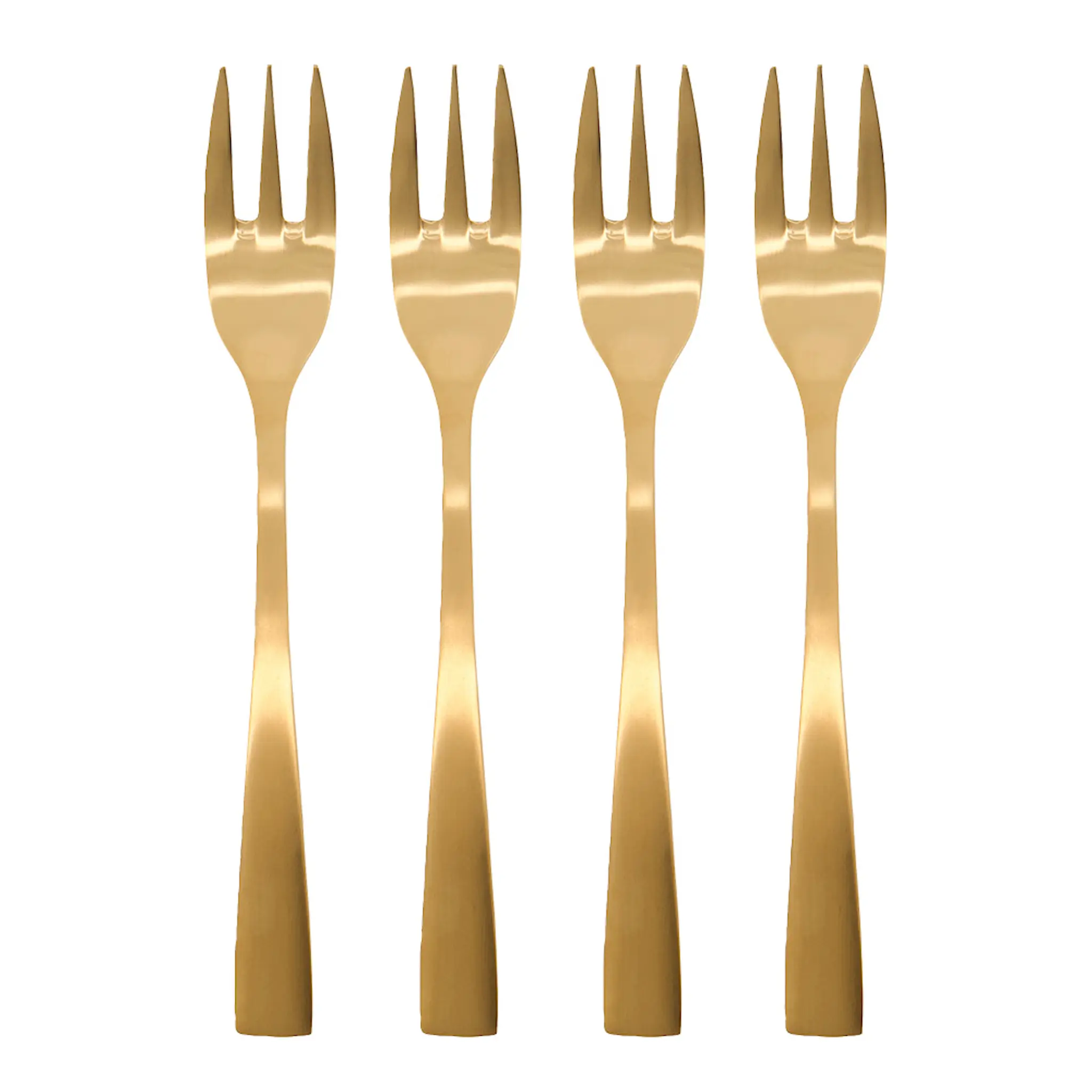 House Doctor Golden kakegaffel 15 cm 4 stk gylden