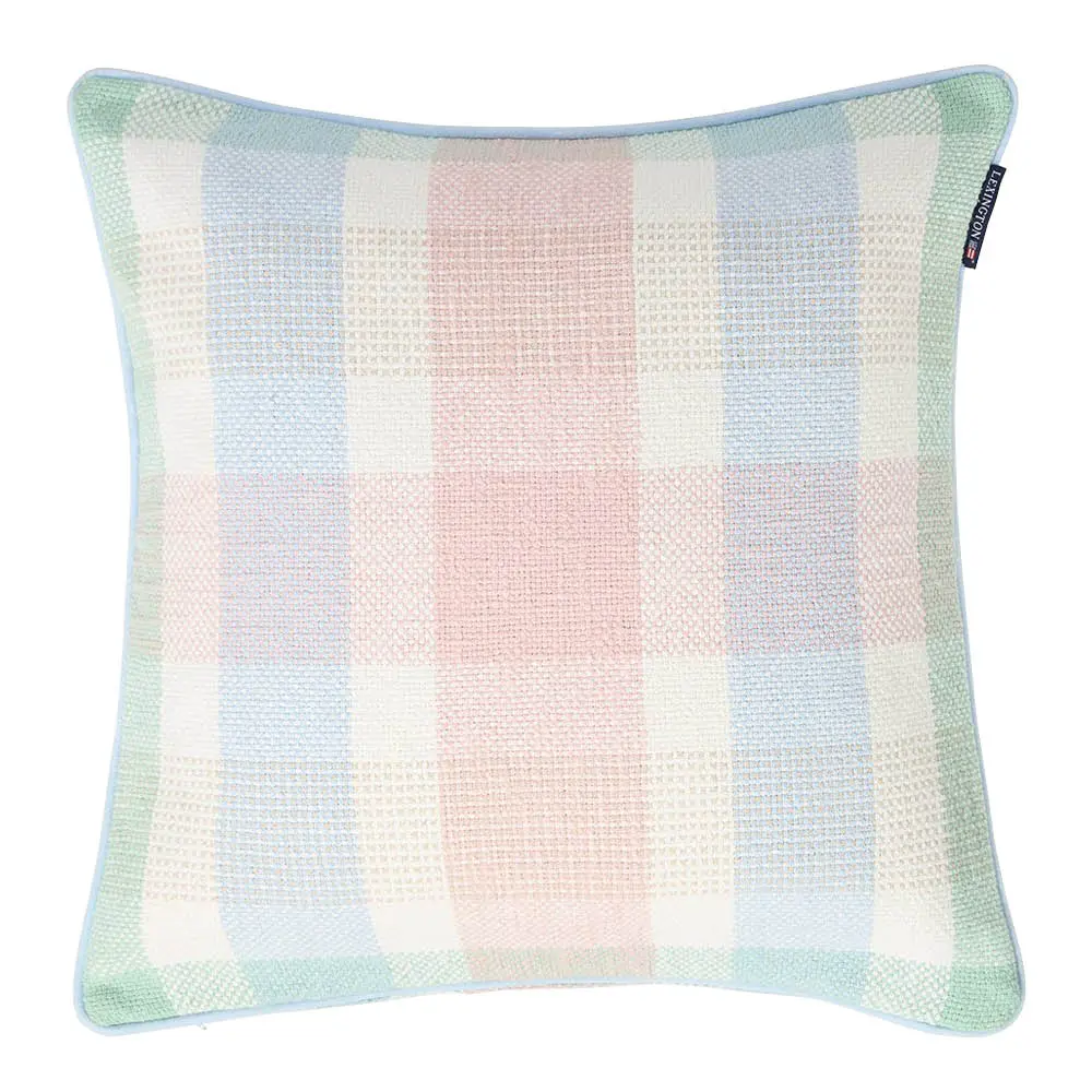 Putetrekk 50x50 cm flerfarget rutete