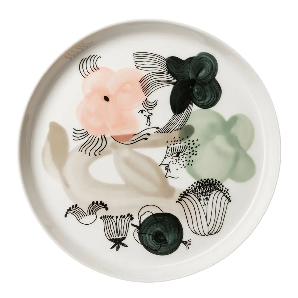 Kukkamaa Lautanen 19 cm Vihreä