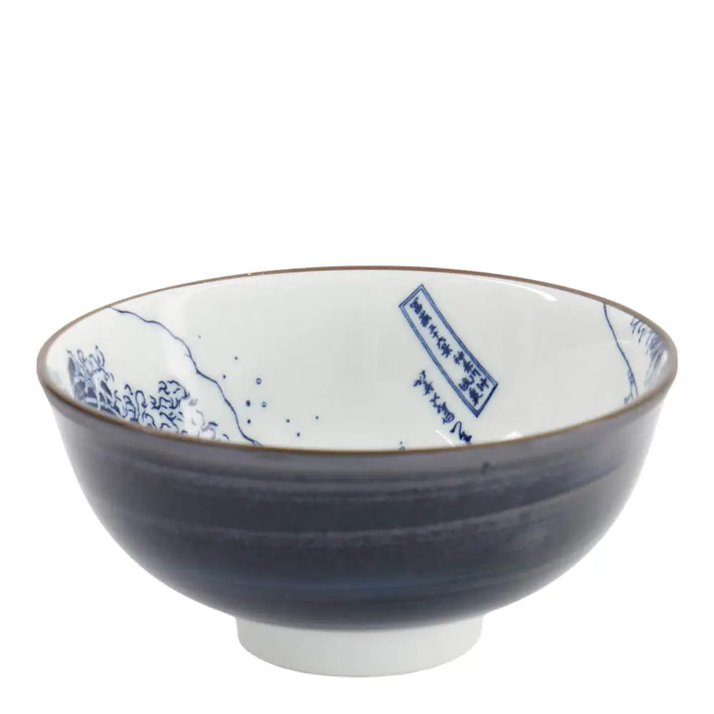 Hokusai Nami Riisikulho 12 cm Sininen/Valkoinen