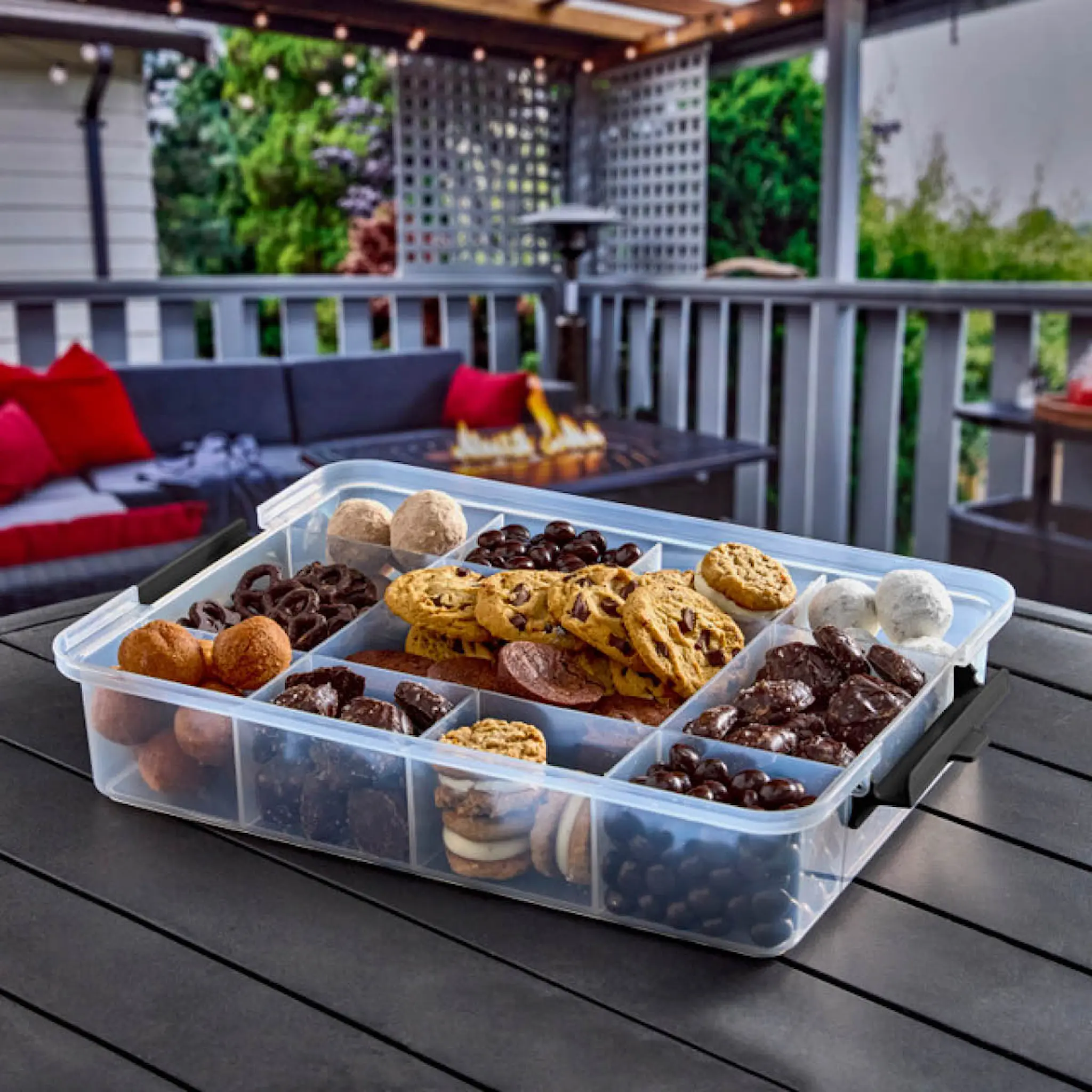 Farberware Snacklebox Eväsrasia 11 lokeroa 30x40,5 cm Valkoinen