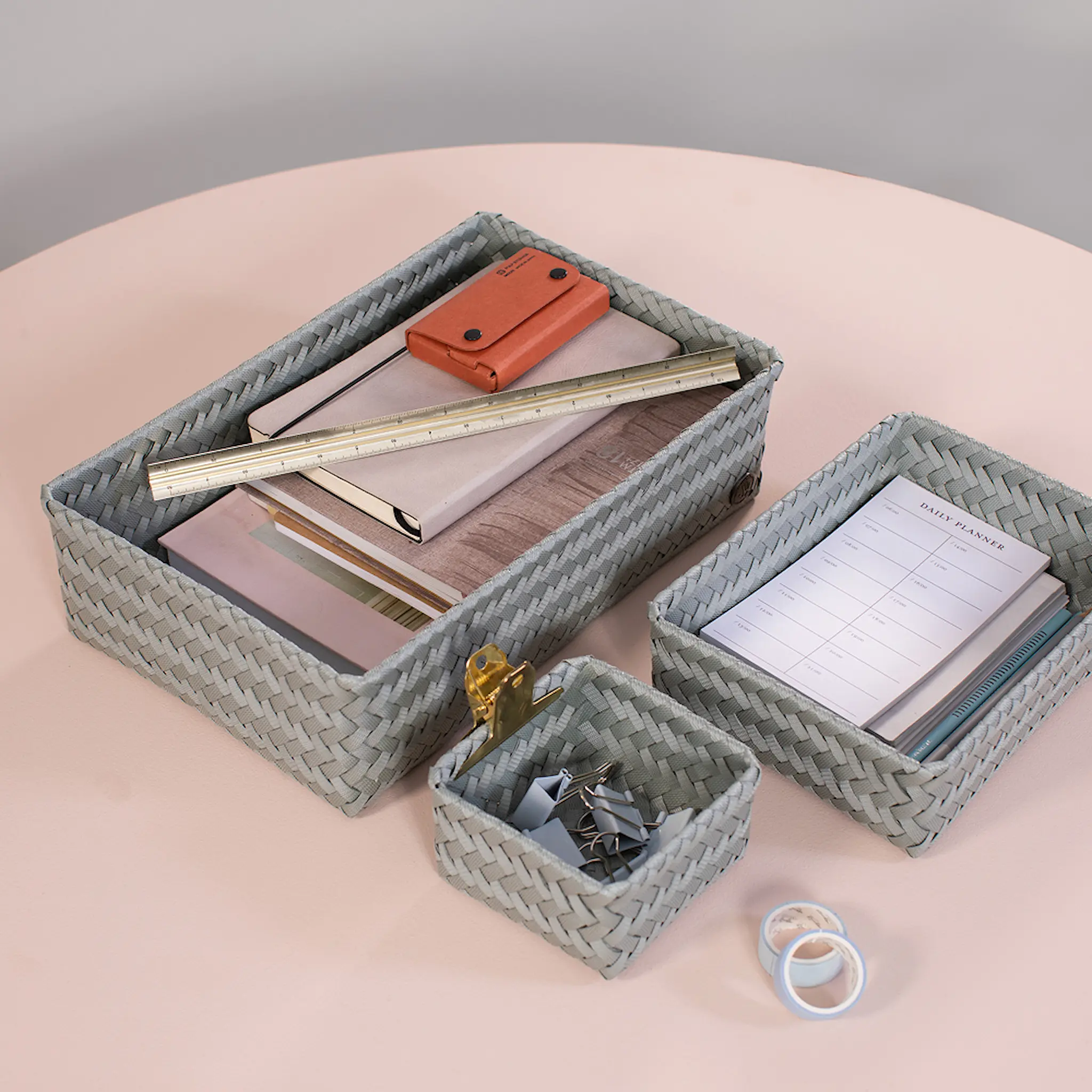 Handed By Fit stor oppbevaringskurv 36x24x10 cm eucalyptus