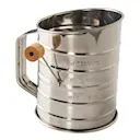 Mjölsikt med trähandtag