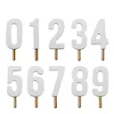 Junaid födelsedagsdekoration siffror vit