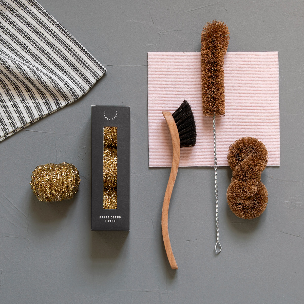 Simple Goods Coco flaskrengörare medium brun