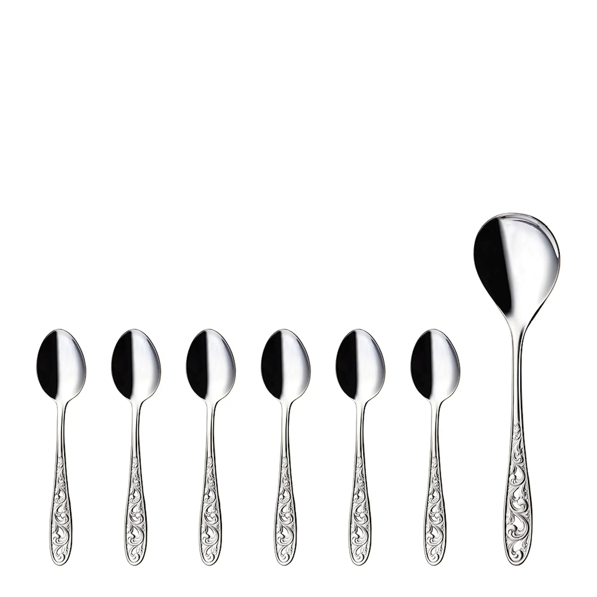 Hardanger bestikk Kristin Dessertset 7 delar