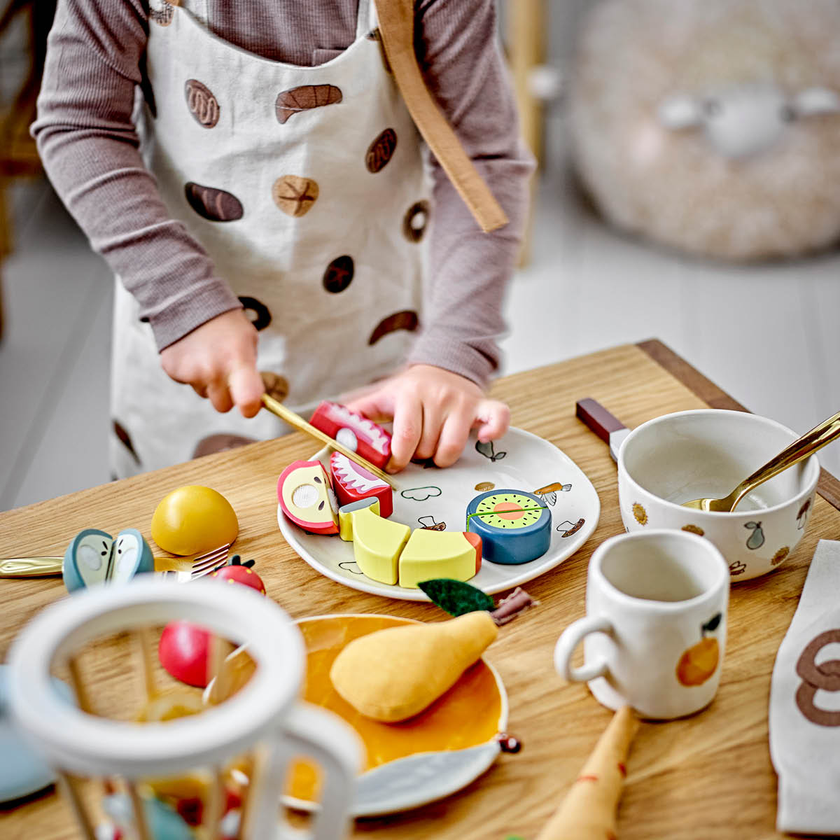 Bloomingville MINI Agnes barnservis 3 delar vit