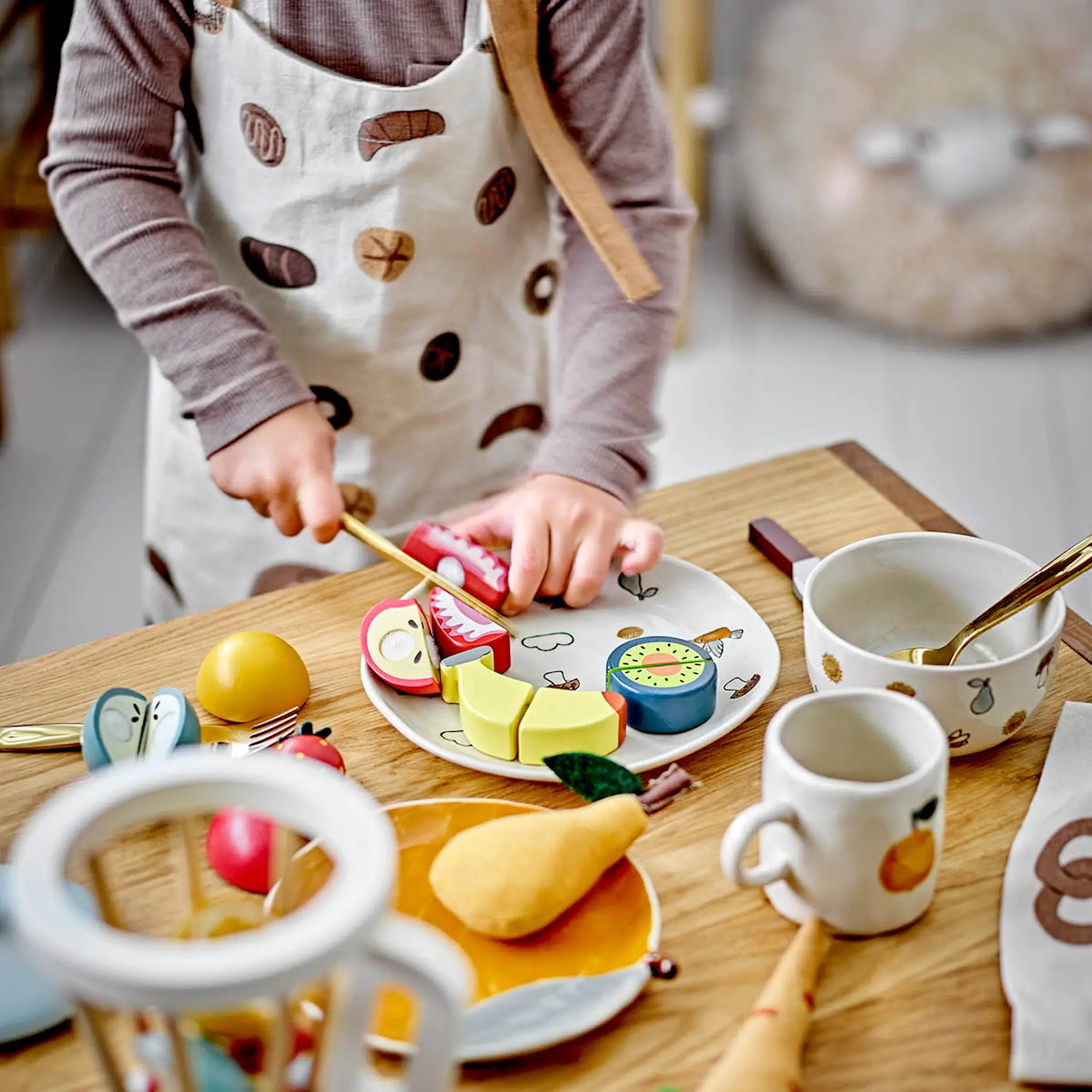 Bloomingville MINI Agnes barnservis 3 delar vit