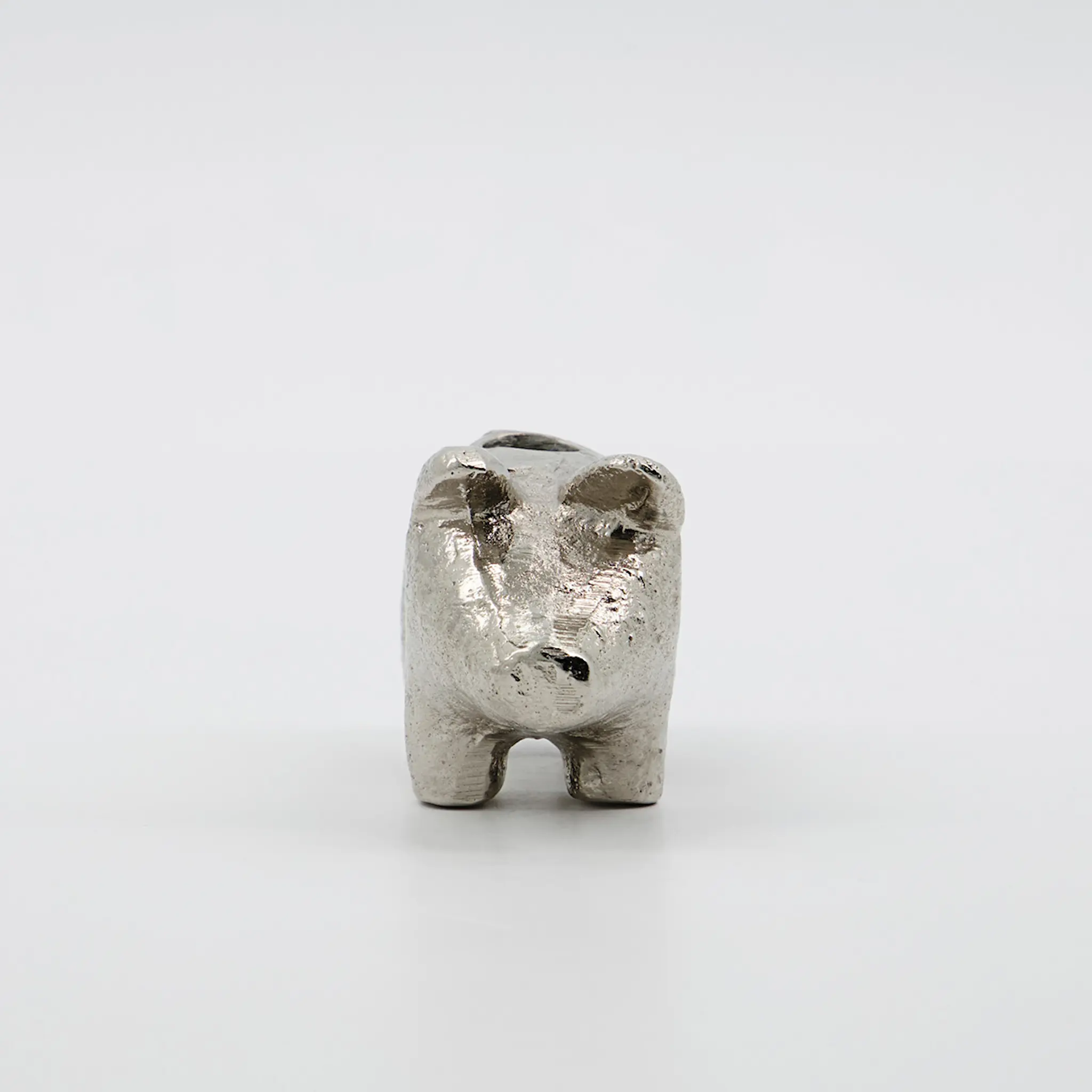 House Doctor Pig ljusstake 8,5 cm antiksilver