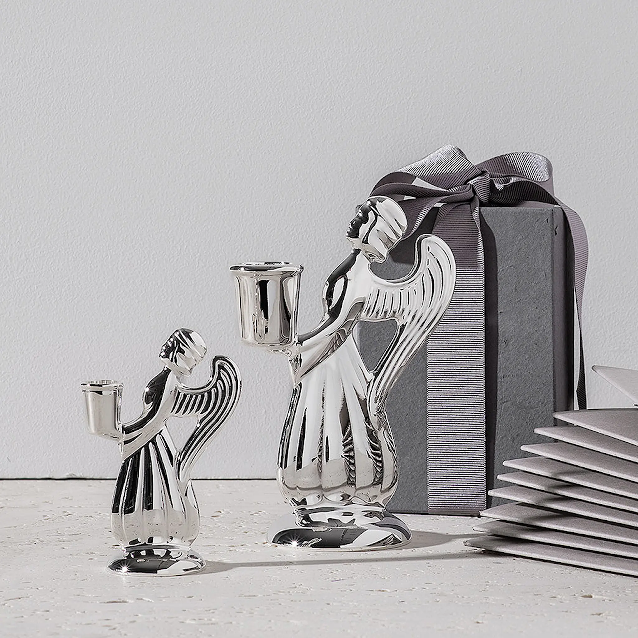 Skultuna Skyddsängel Stor 14 cm Silverpläterad mässing