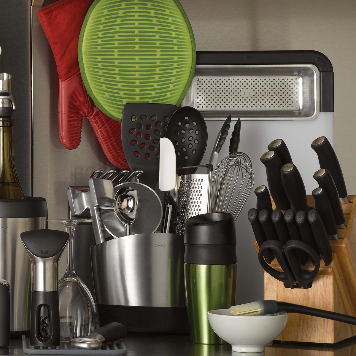 Oxo Oxo Säilytin 12x21,5 cm Ruostumaton teräs