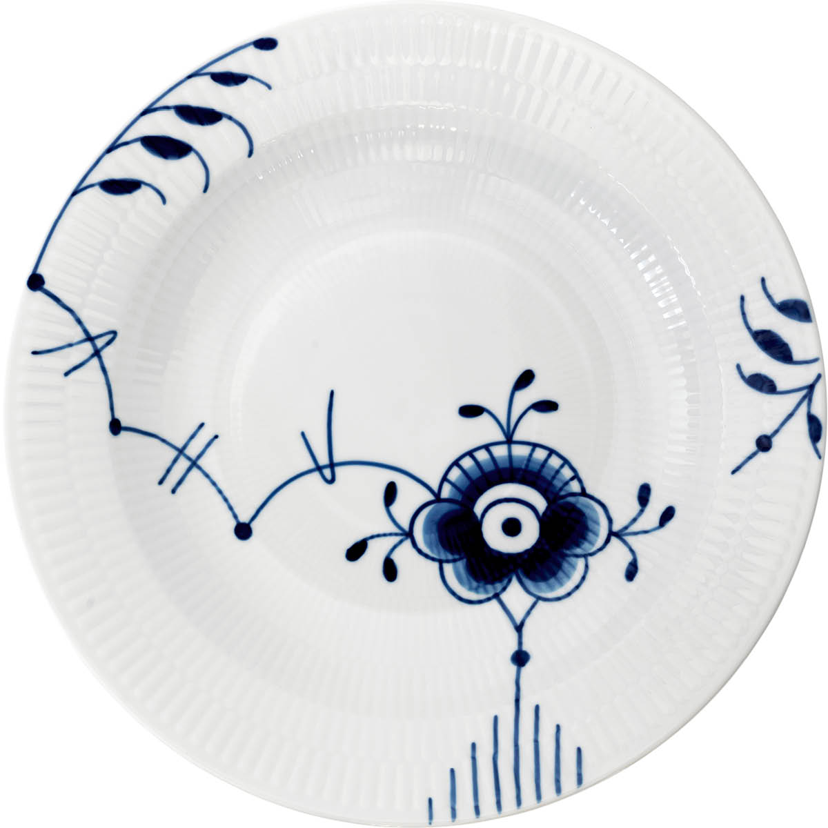Royal Copenhagen - Blue Fluted Mega Syvä Lautanen 27 cm