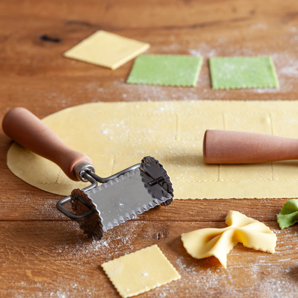 Marcato Marcato Suorakulmainen pastaleikkuri 6 cm Ruostumaton Teräs/Puu