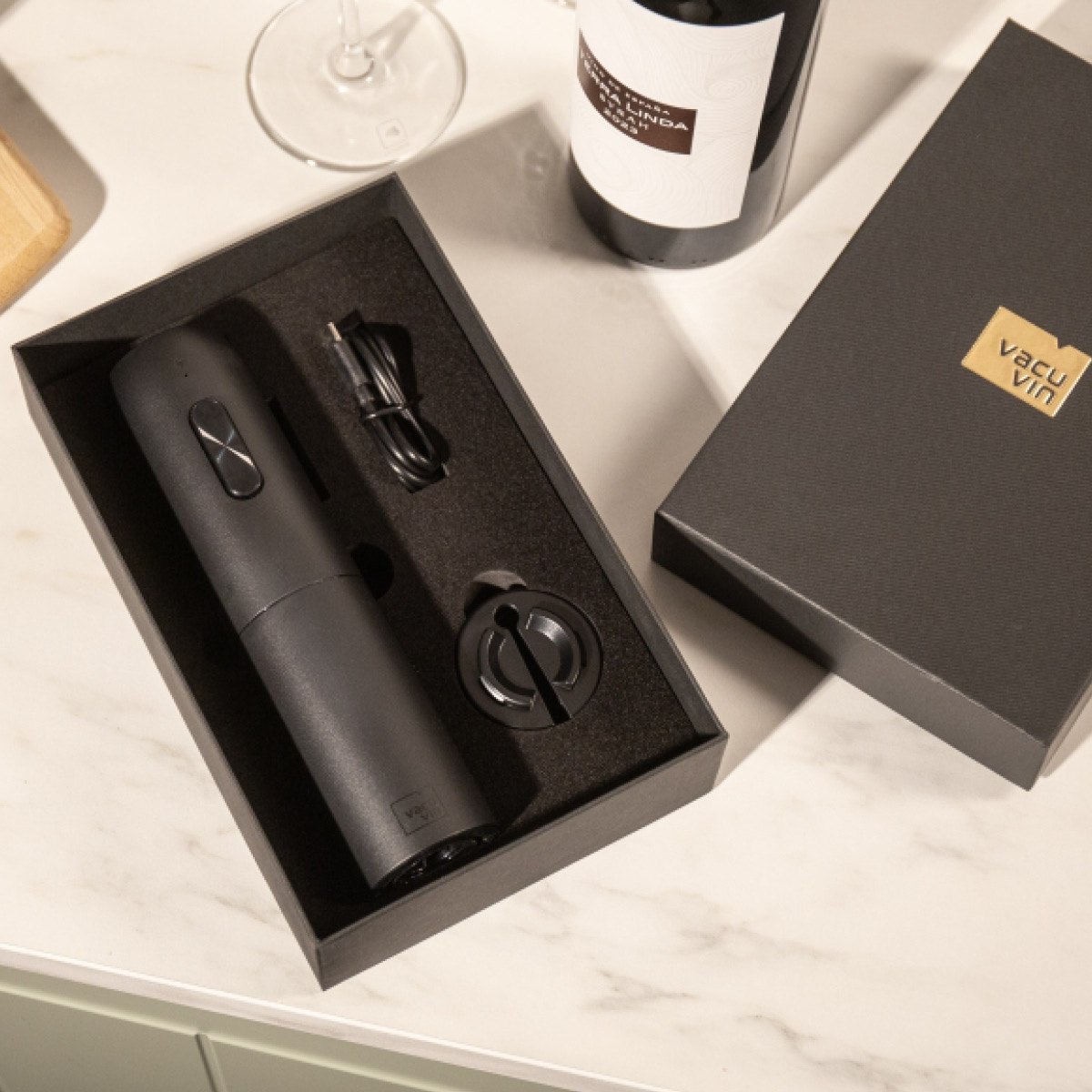 Vacu Vin Elektrisk vinåpner
