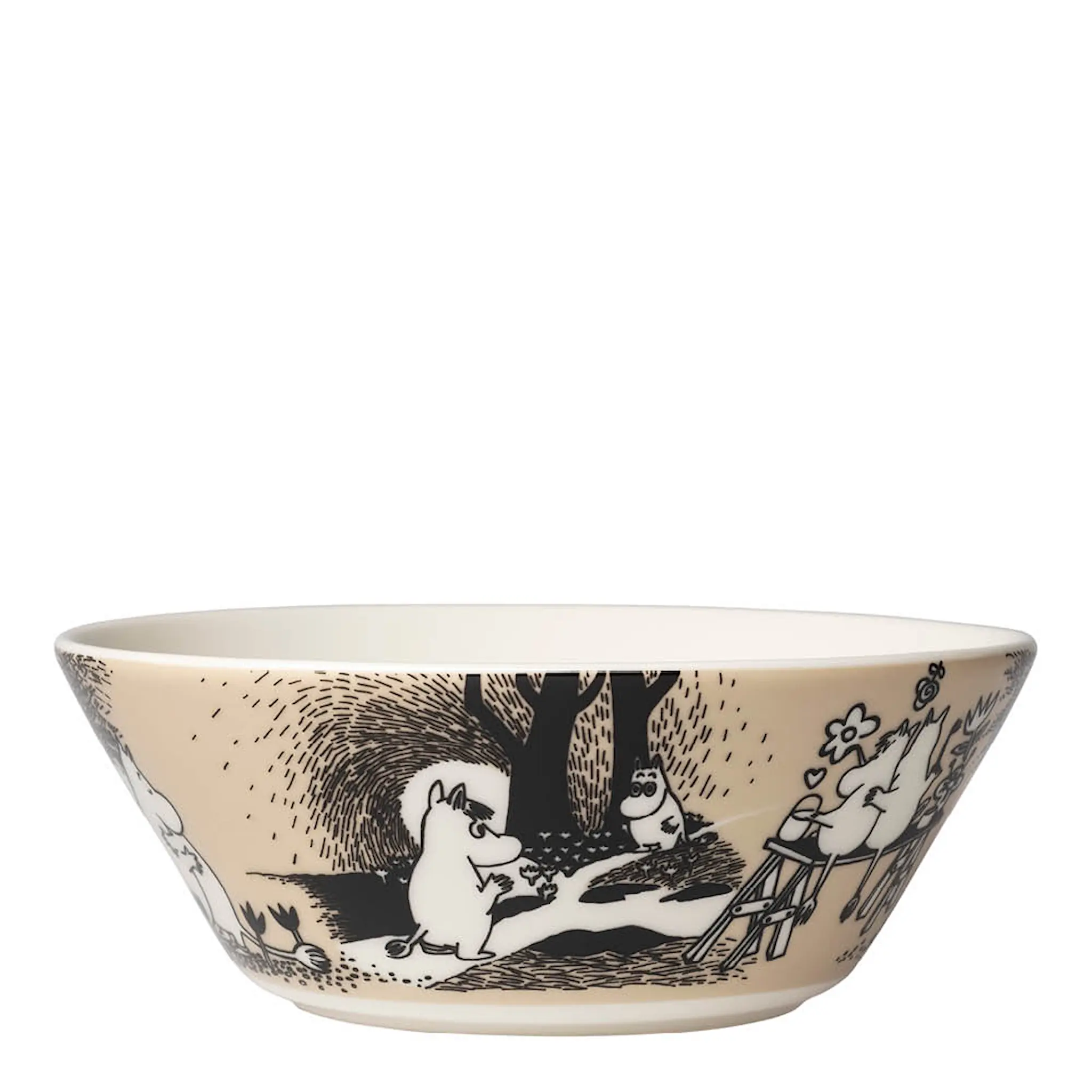Moomin Arabia Mumin skål 15 cm Kärlek beige