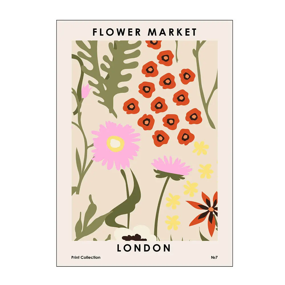 NKTN Juliste 30x40 cm Flower market london