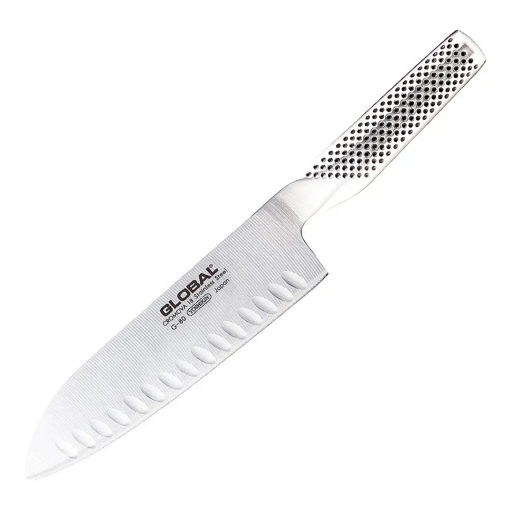 Global G-80 Santoku veitsi 18 cm ovaalihiottu