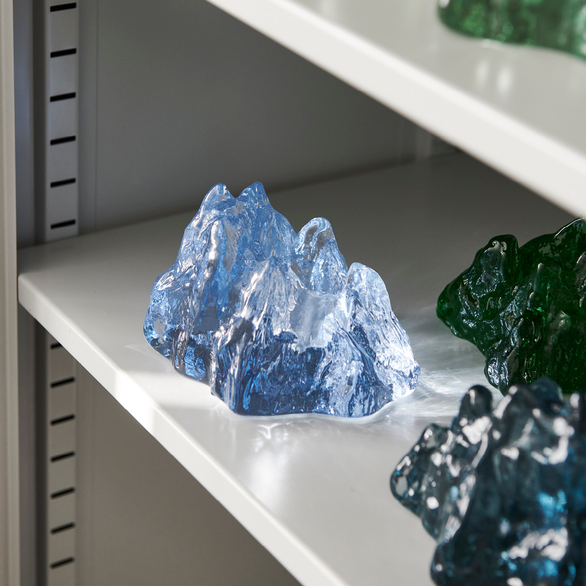 Kosta Boda The Rock Kynttilälyhty 9,1 cm Ice Blue