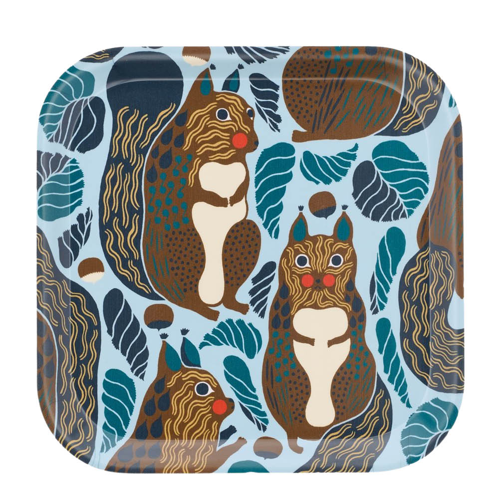 Marimekko Kurre bricka 20x20 cm sky blue
