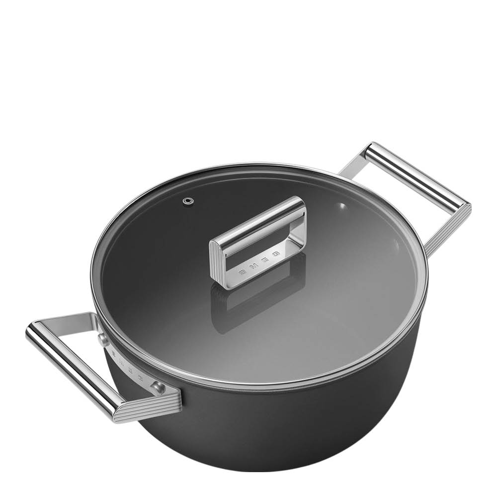 Smeg - Smeg Kattila 24 cm 5,4 L Musta