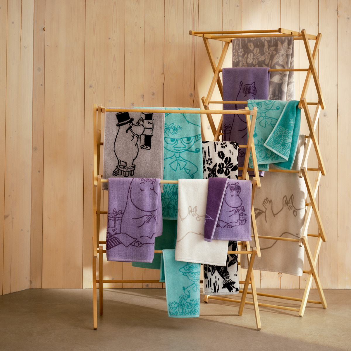 Moomin Arabia Muumi Käsipyyhe Nuuskamuikkunen 50x70 cm Minttu