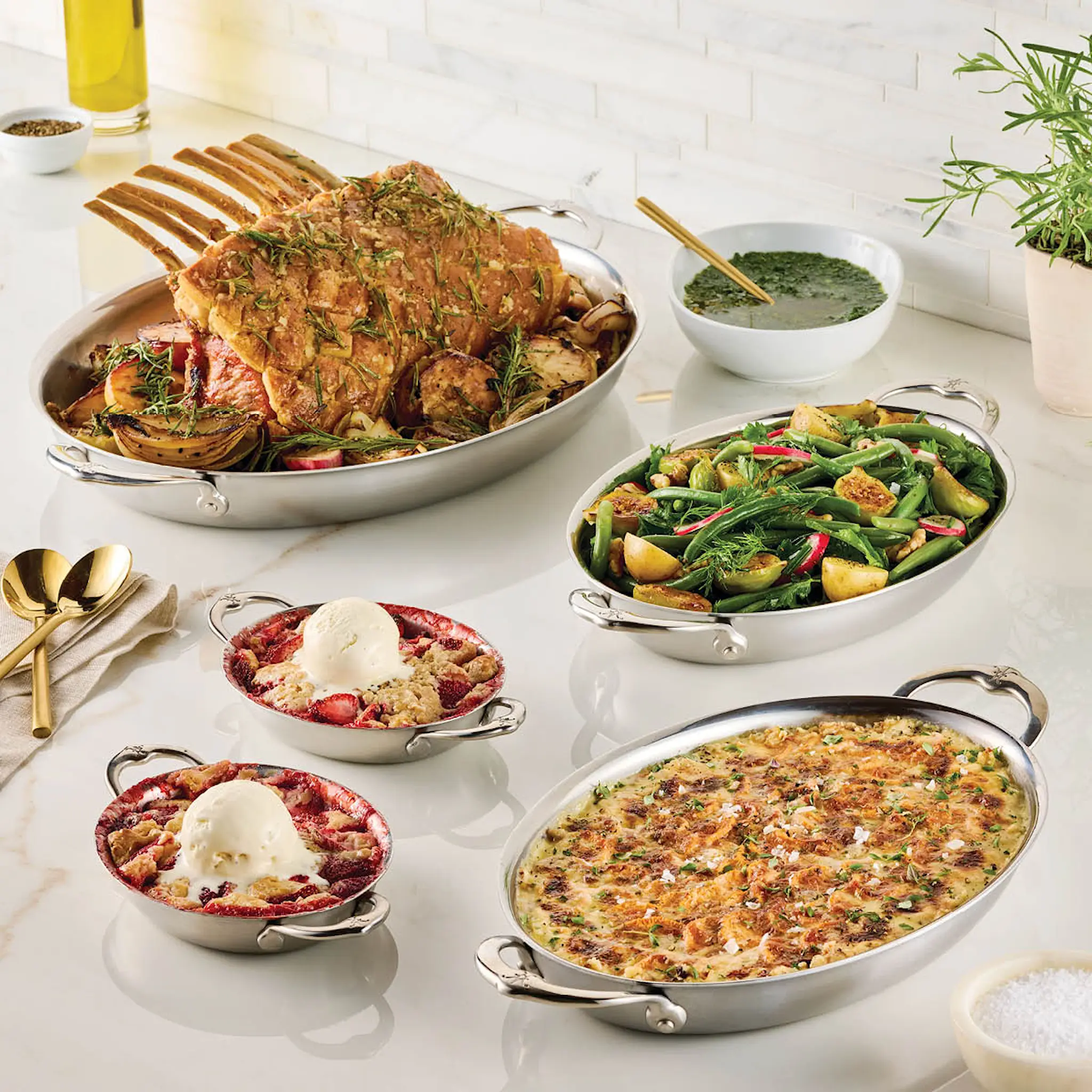 Hestan Provisions gratängform oval 30x21 cm