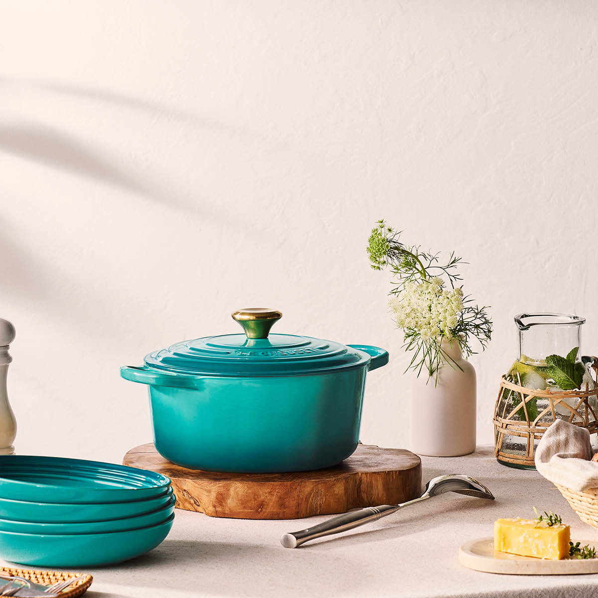 Le Creuset Signature pastatallrik 22 cm Bleu Riviera