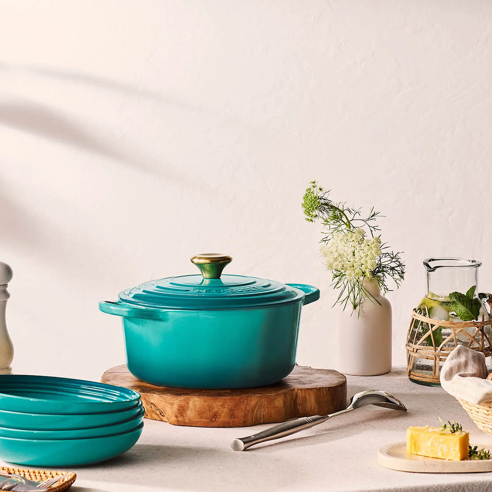 Le Creuset Signature pastatallrik 22 cm Bleu Riviera