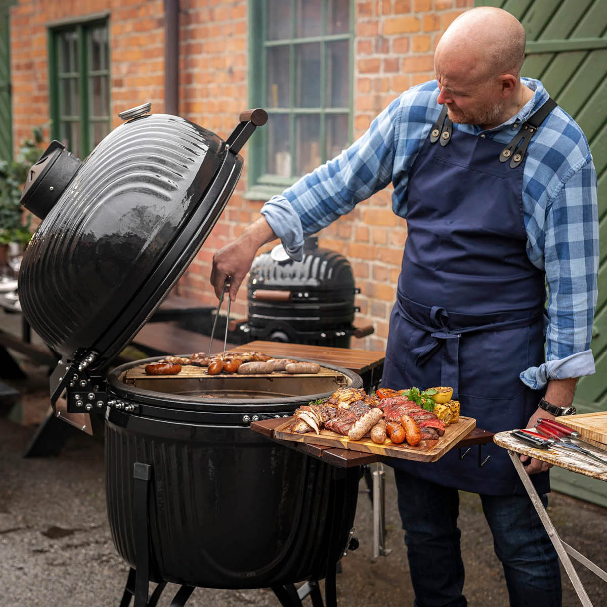 Kamado SUMO Kamado Grill Icon Maxi Hiiligrilli musta