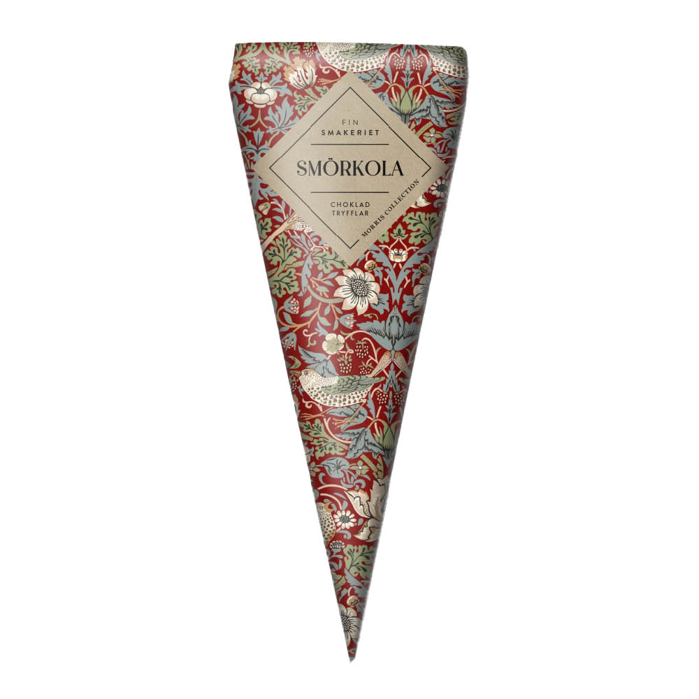 Finsmakeriet Morris strut chokladtryfflar smörkola 100 g vinröd
