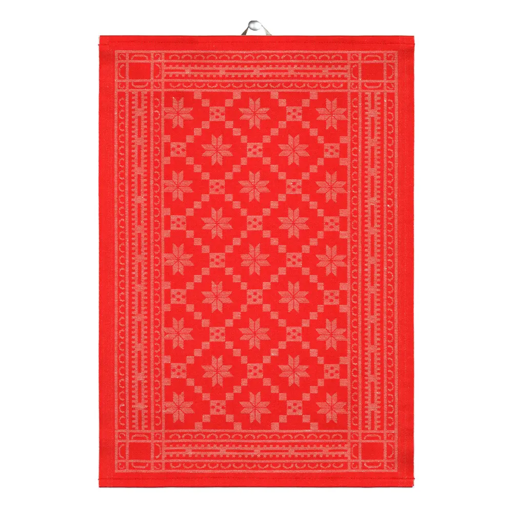 Åttebladrose Keittiöpyyhe 35x50 cm Punainen