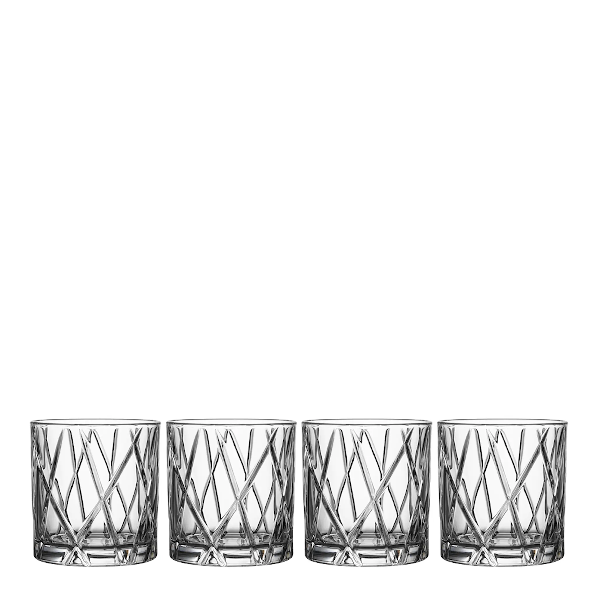 Orrefors City DBL Old Fashioned 34 cl 4-pack