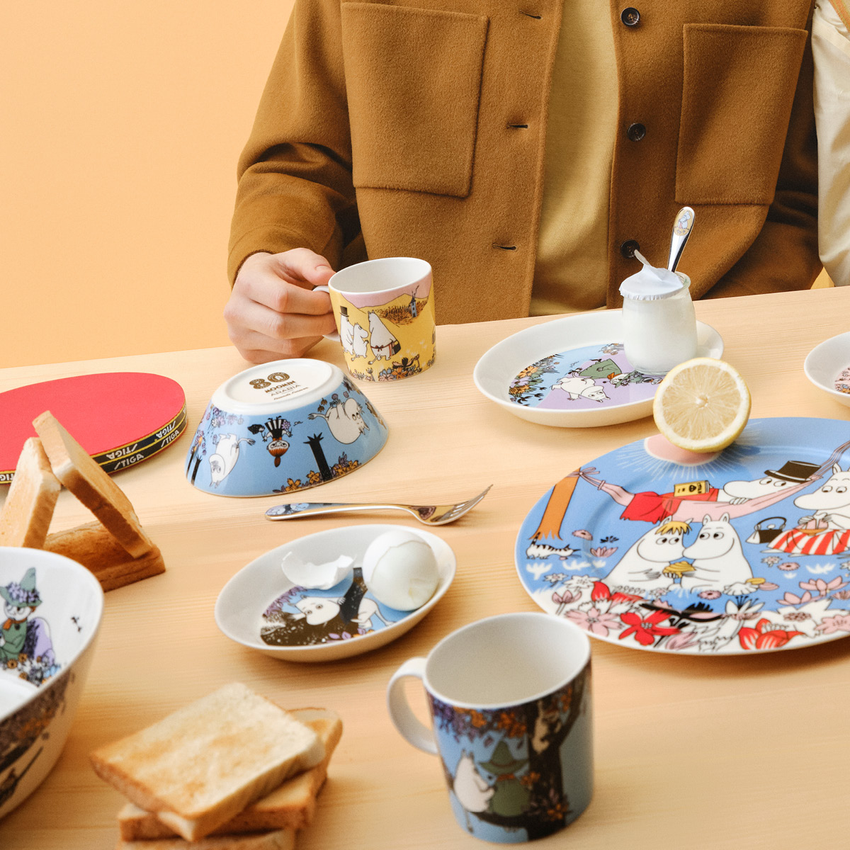 Moomin Arabia Mummi asjett 15 cm Venner for alltid 80 år