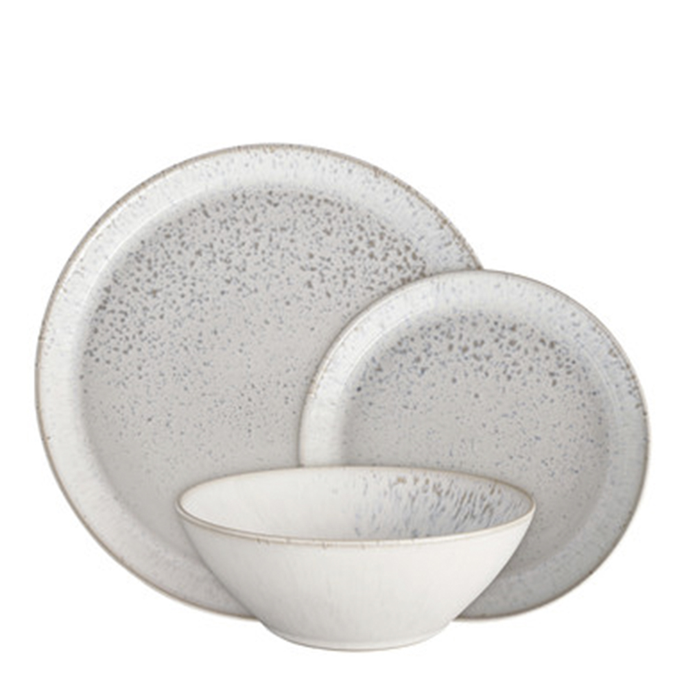 Denby Kiln servis startset 12 delar beige/vit